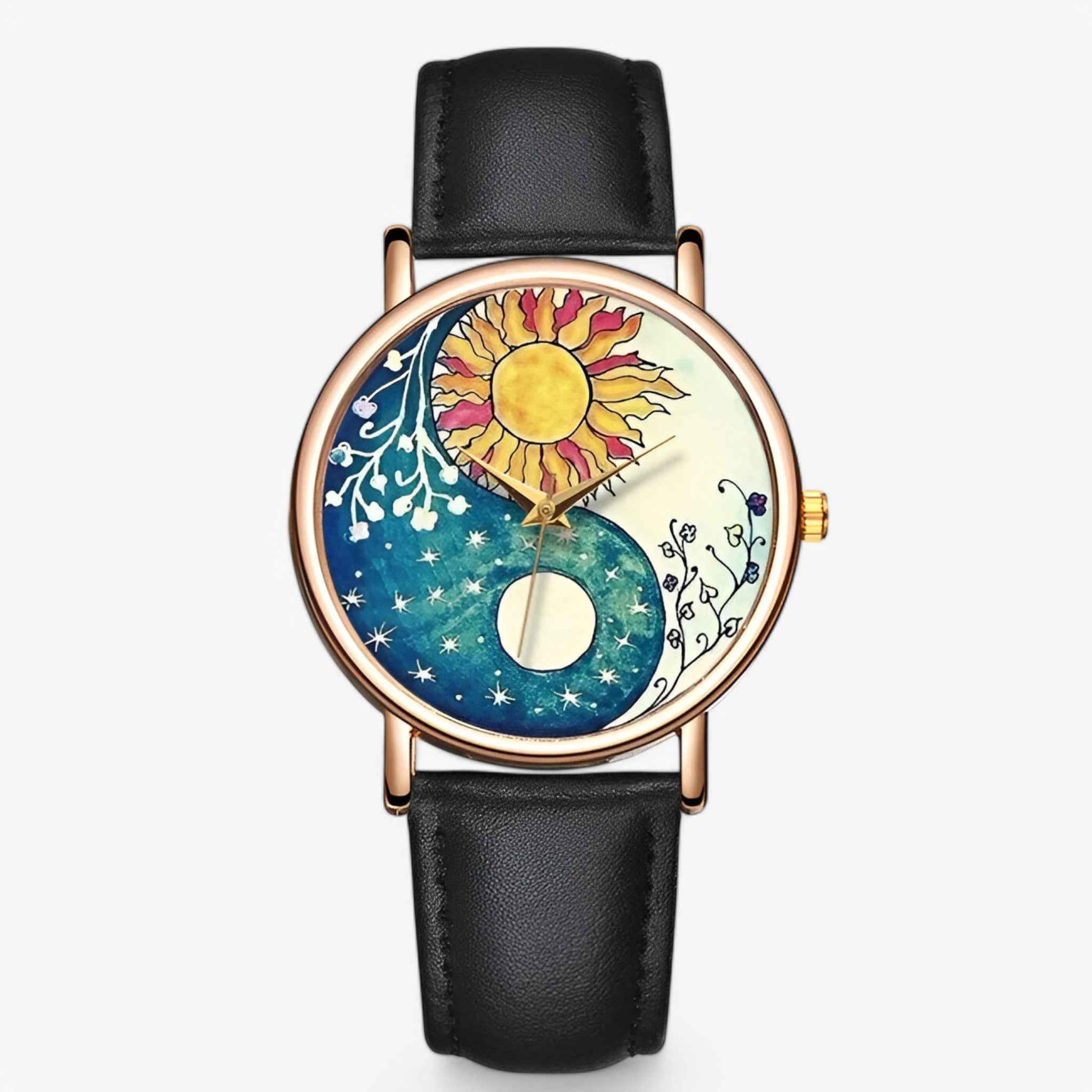 Watches : Montre Homme Élégante Marron Cuir Véritable Étanche Design Original dans Néra de Marche Lino
