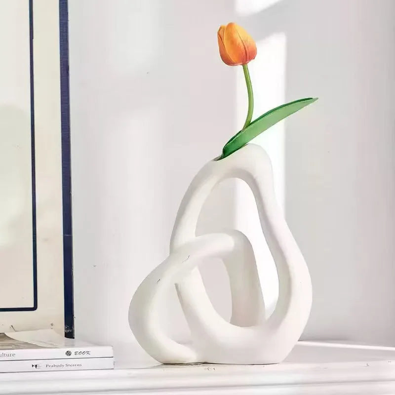 : Vase en Céramique Intemporel dans de Marche Lino