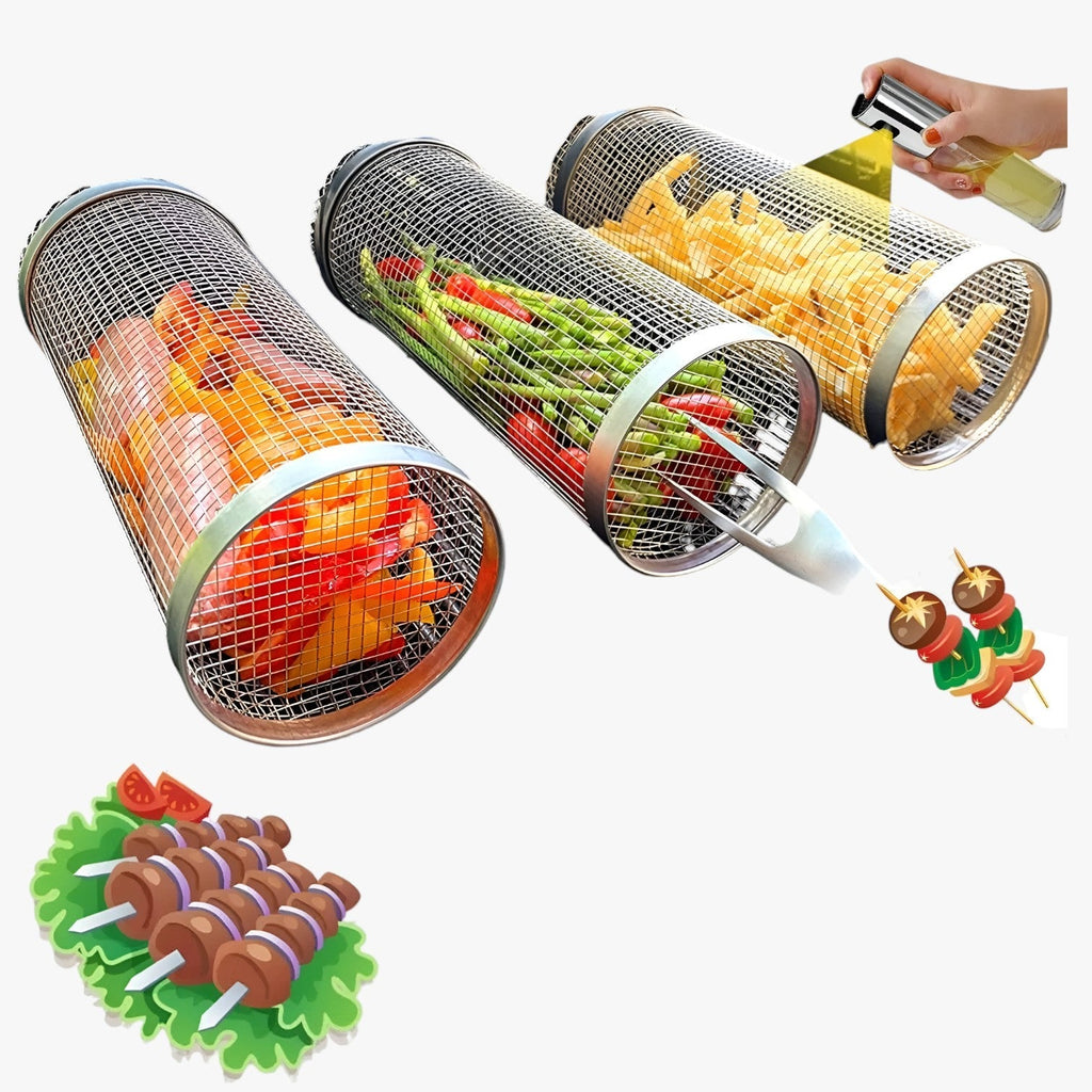 Harmoni | Drejbar BBQ-grillmand – Ensartet madlavning, ingen besvær med at dreje - - house & garden - {{ product_tags }