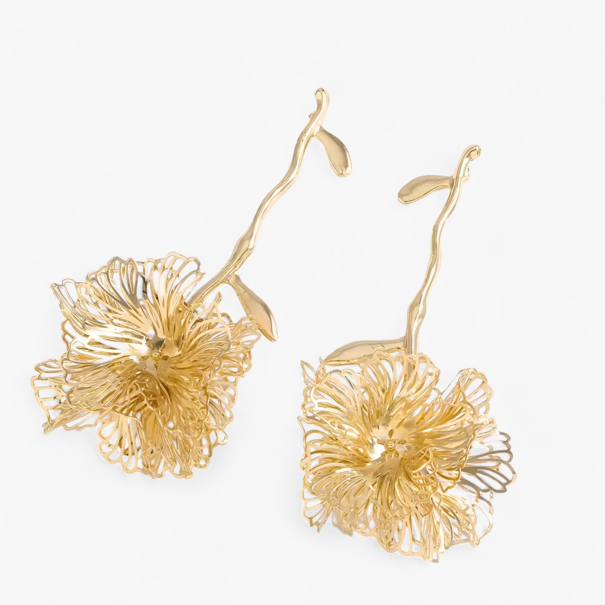 Jewelry : Boucles d'oreilles pendantes Vintage Bloem, Or 18K, Pierres Précieuses Colorées, Style Unique dans Doré 2 de Marche Lino