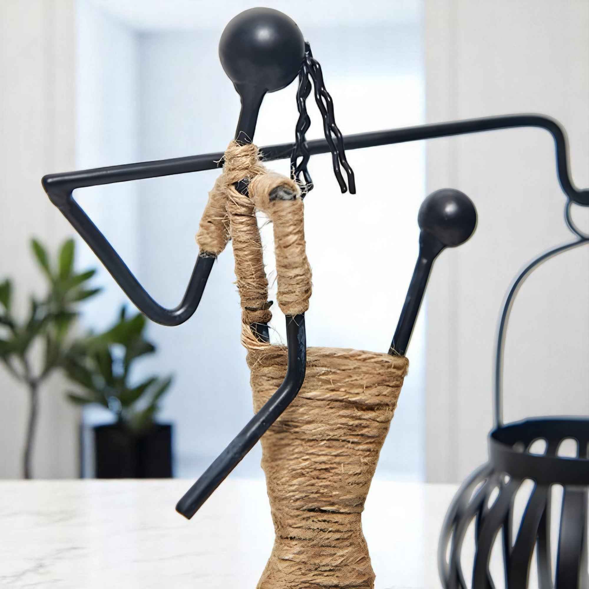 Supports de bougies : Bougeoir en Fer Métal pour une Décoration dans de Marche Lino