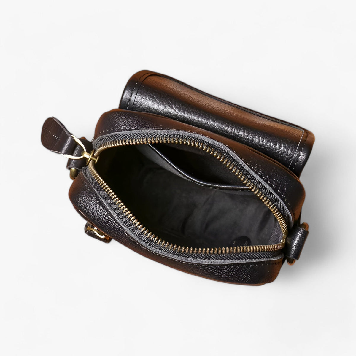Bags : Petit Sac Bandoulière Homme Noir Premium du Quotidien dans de Roselva