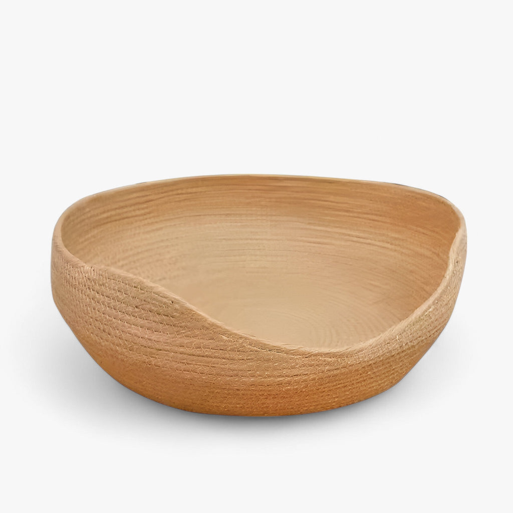 Panier-lit Écologique en Bambou Tressé à la Main pour Chiens et Chats, Naturel et Résistant