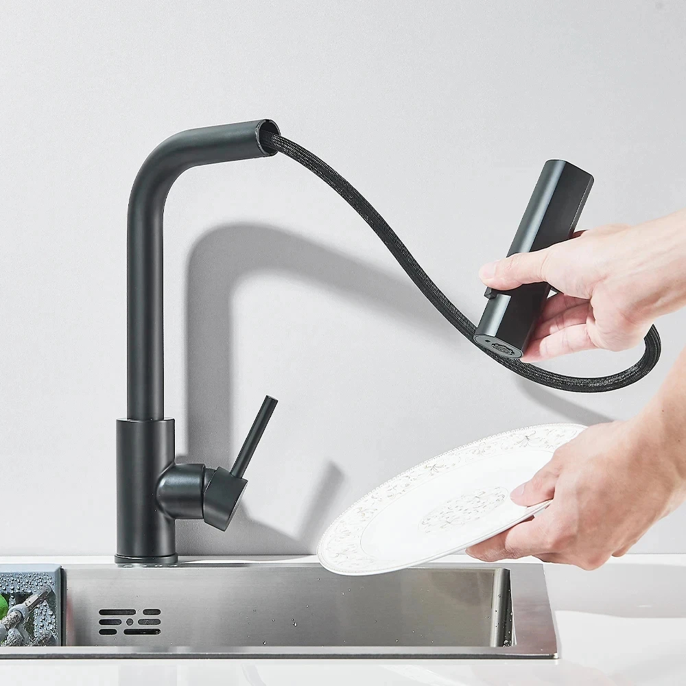 Robinet de Cuisine avec Bec Flexible 360° – Mitigeur Design Moderne