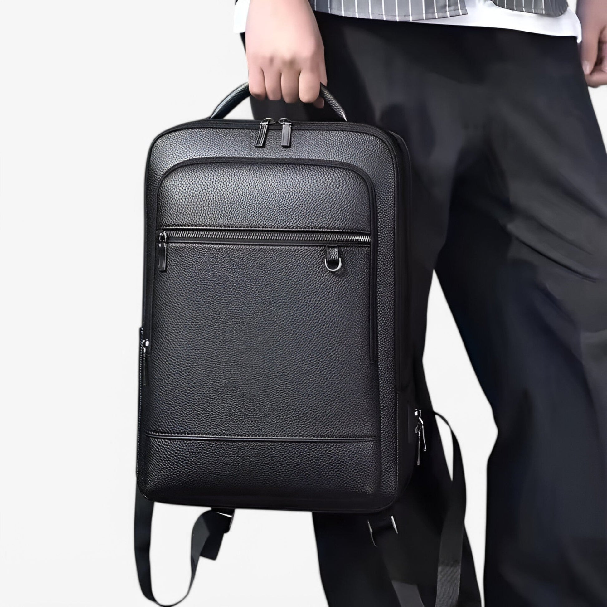 Sac à dos en Cuir avec USB Homme - Haute Qualité, Livraison Rapide