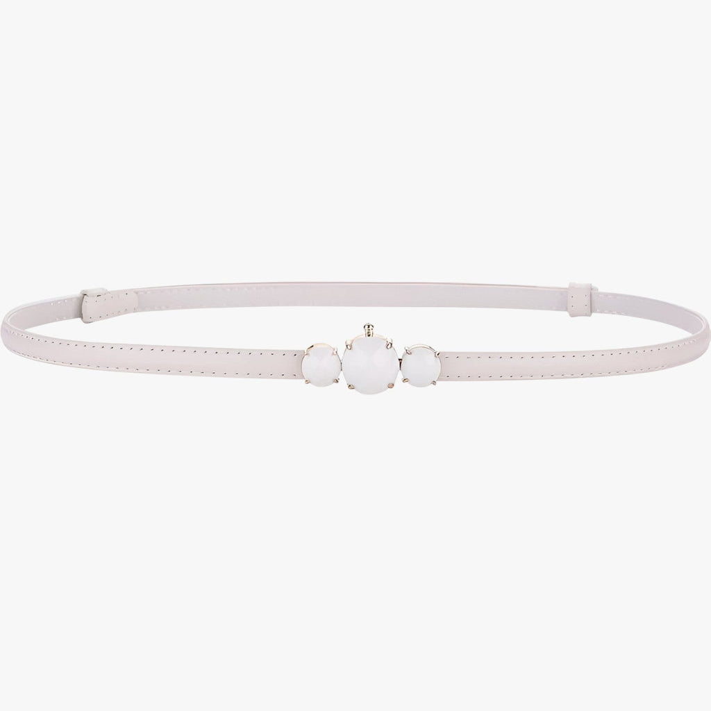 Ceinture fine en cuir véritable – Élégance réglable Femme
