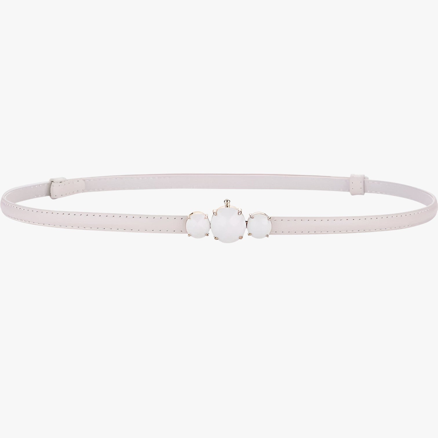 Ceinture fine en cuir véritable – Élégance réglable Femme