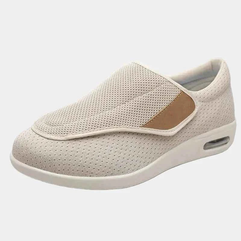 Chaussures : Baskets pour homme sans lacets dans Kaki de Marche Lino