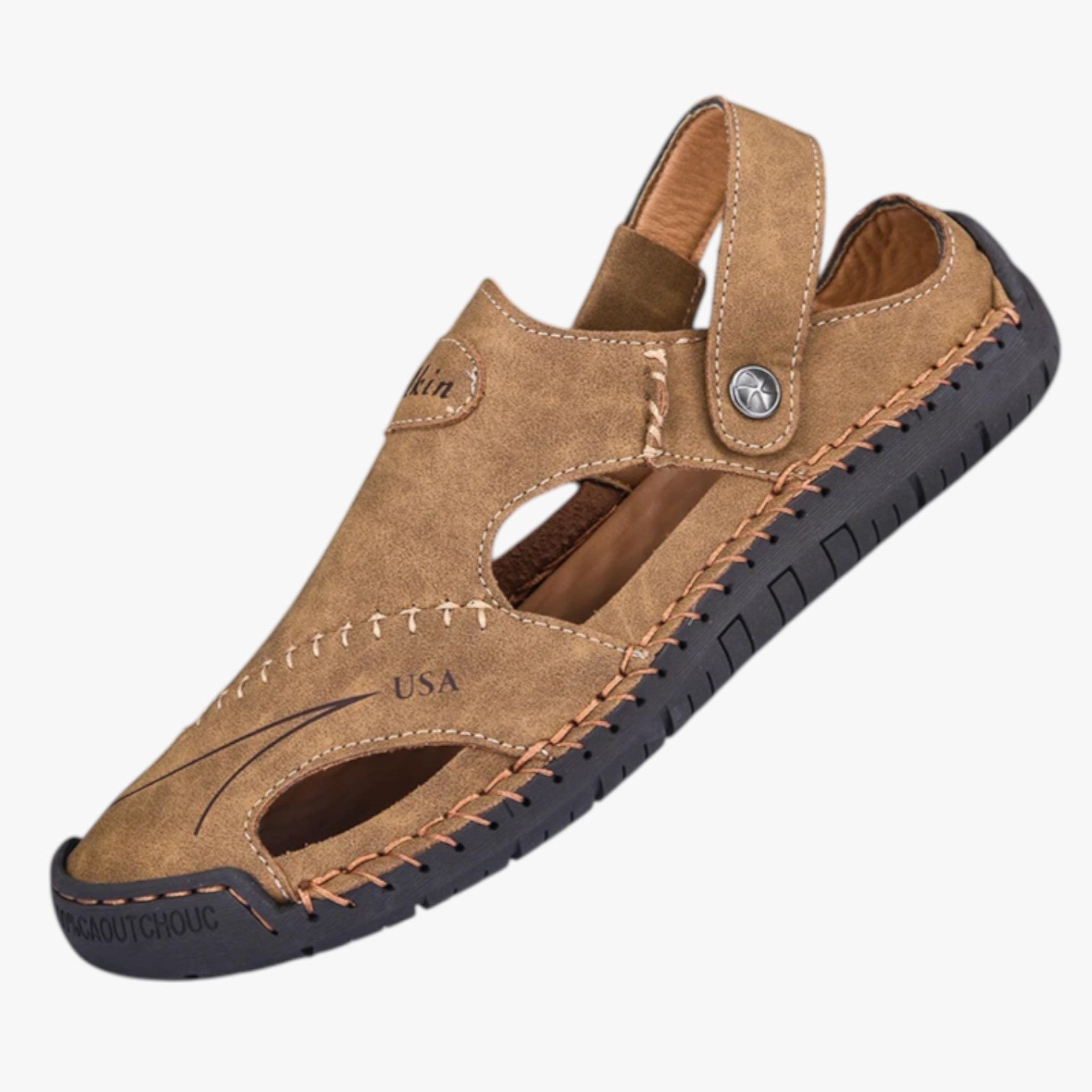 Sandals : Sandales d'été pour homme - Cuir respirant et semelle antidérapante pour une touche de style dans de Marche Lino