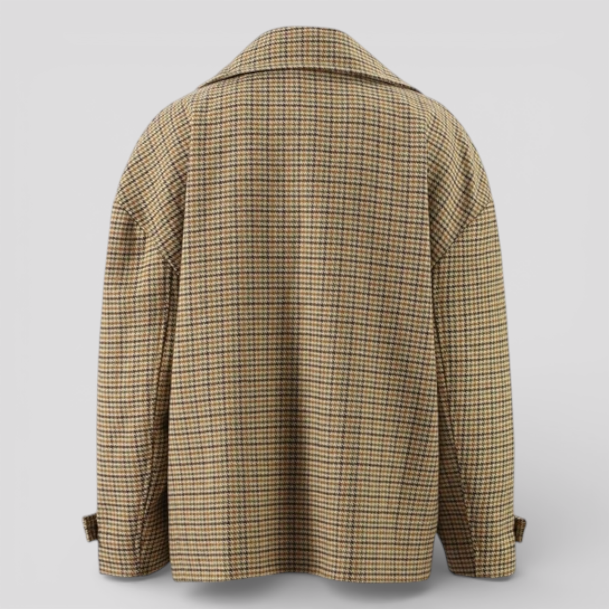 Vestes et manteaux pour femmes : Veste Femme à Carreaux Double Boutonnage dans de Marche Lino