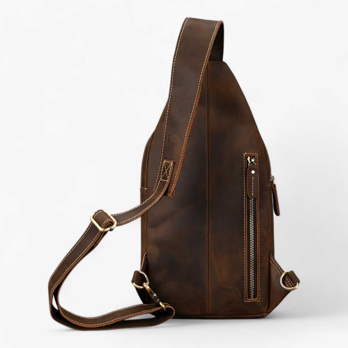 Bags : Sac Satchel Homme Porte-Tablette en Cuir Véritable dans de Roselva