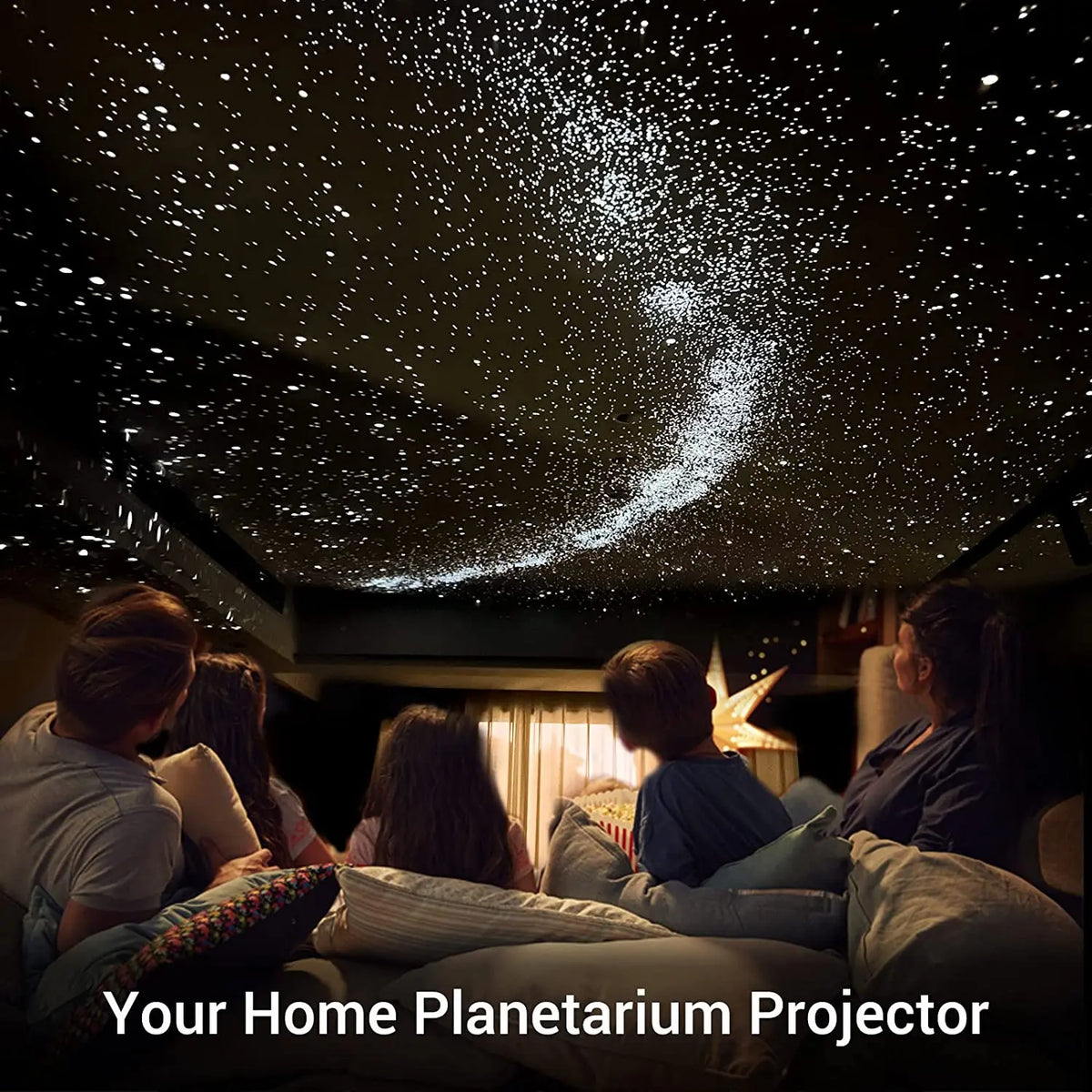 Projecteur d'Étoiles Galaxie – Veilleuse Ciel Étoilé Rotative 360° avec 13 Disques