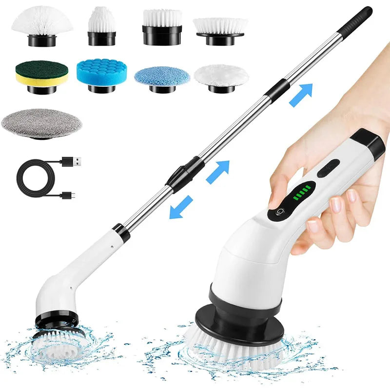 ScrubPro Brosse Rotative Électrique - Brosse de Nettoyage Sans Fil