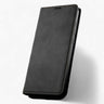 Phone Case : Étui en cuir magnétique pour iPhone 15 Pro Max - Noir avec Porte-cartes dans Noir de Marche Lino