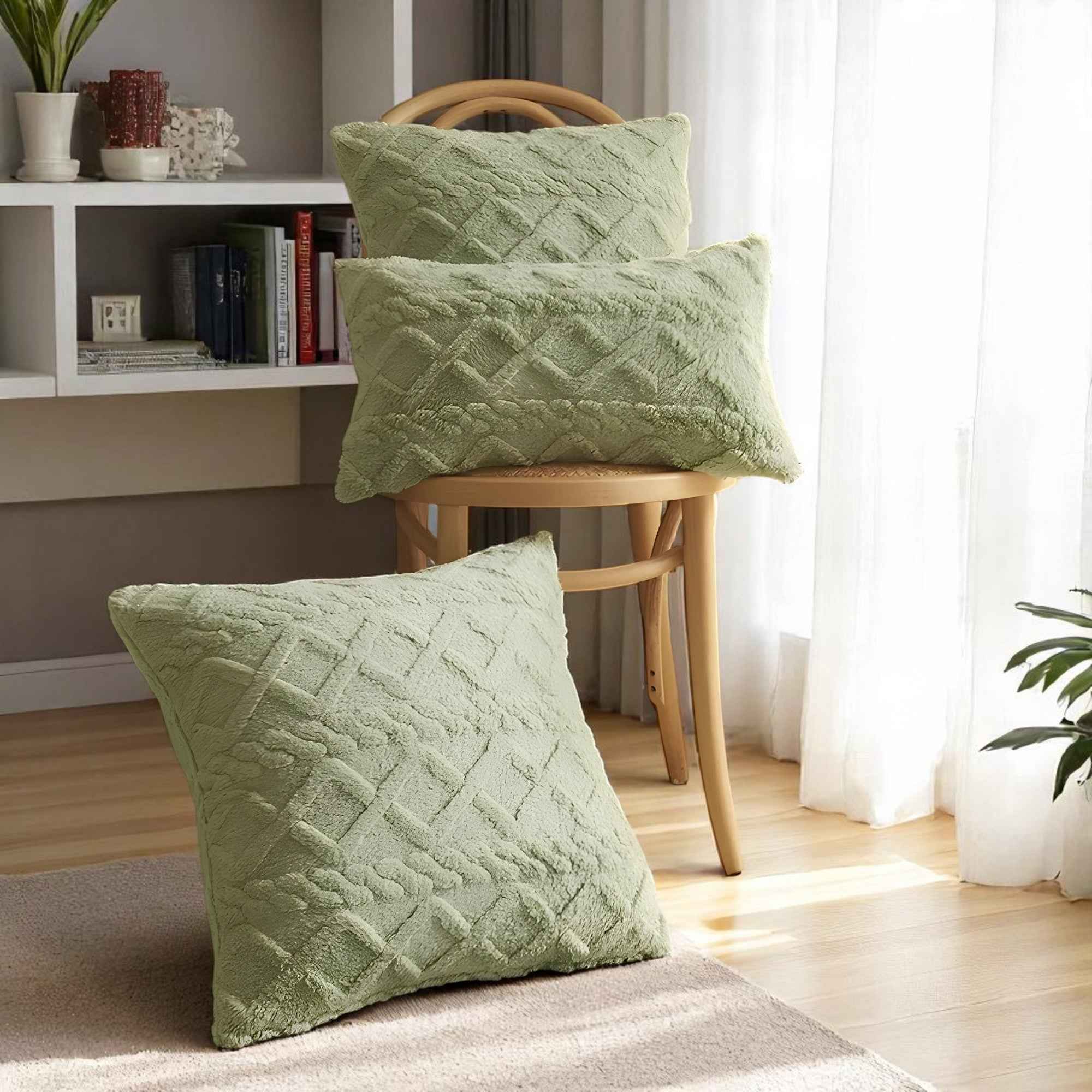 Housses de coussin : Taie d'oreiller en peluche pour un confort luxueux dans de Marche Lino