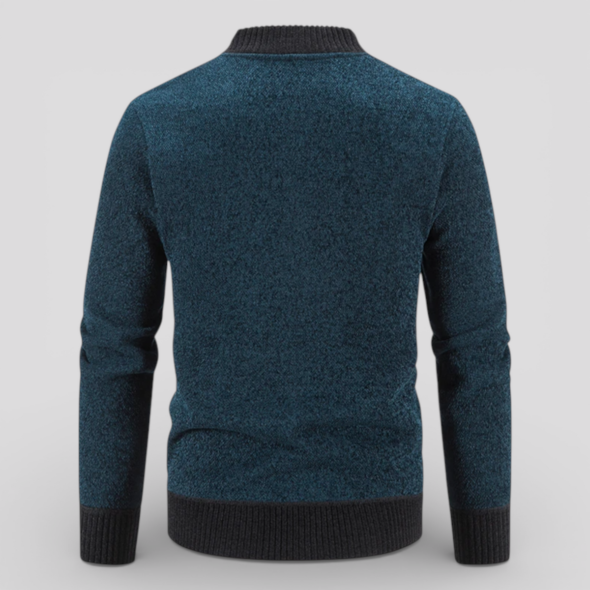 Cardigans pour hommes : Cardigan zippé homme en polyester doux - chaud, léger et confortable dans de Marche Lino