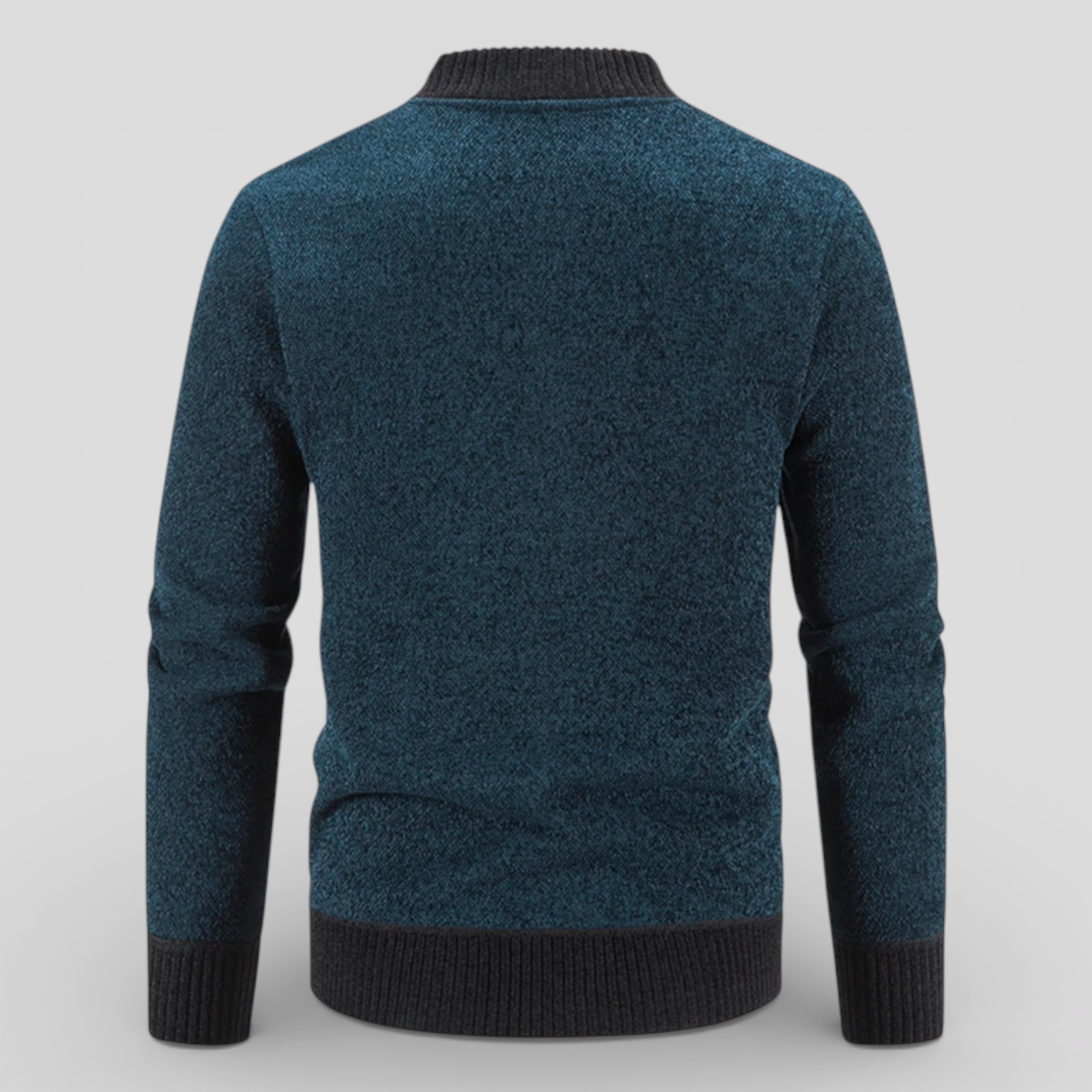 Cardigans pour hommes : Cardigan zippé homme en polyester doux - chaud, léger et confortable dans de Marche Lino