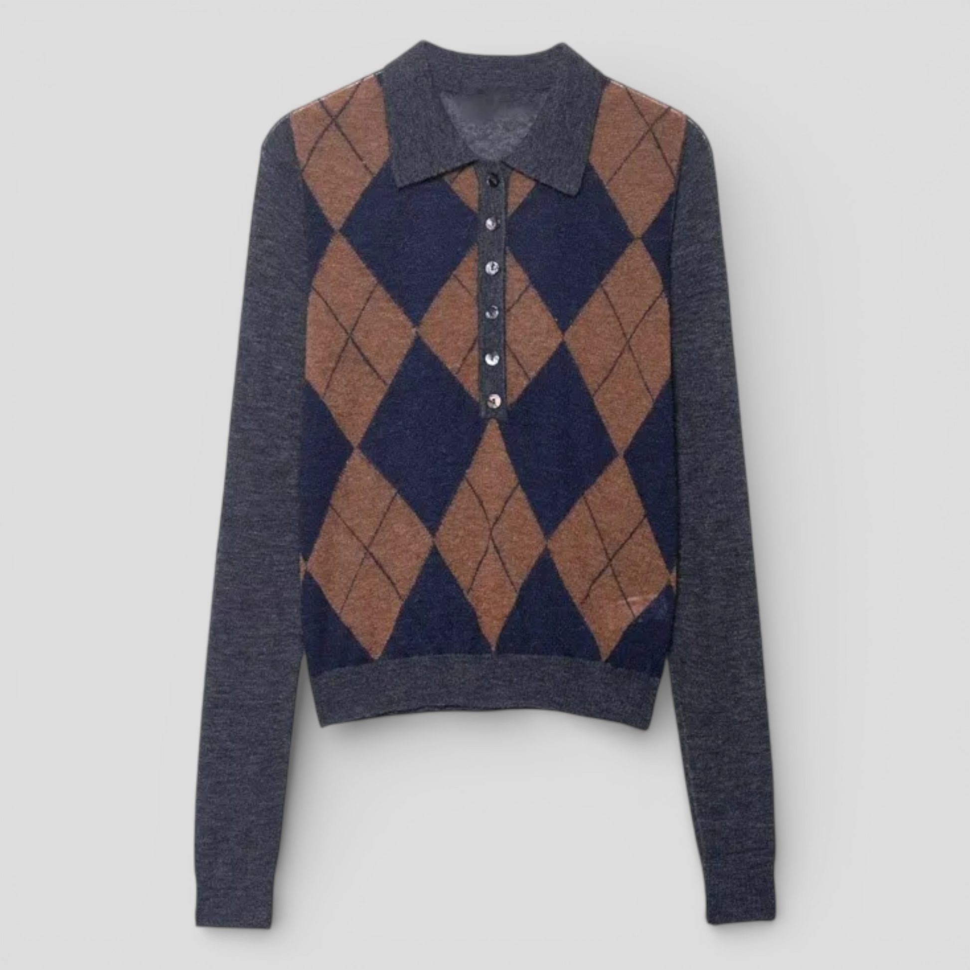 Polo Femme Rétro en Tricot T-shirts et débardeurs