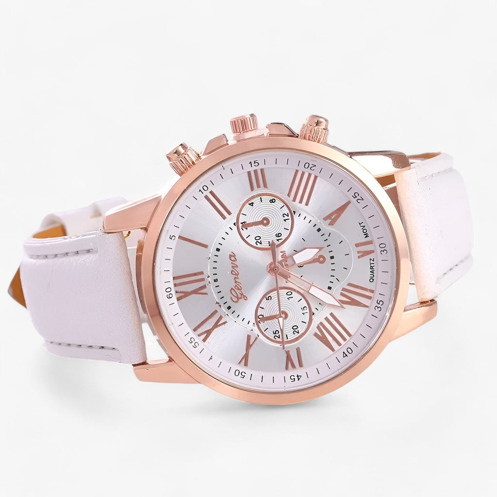 Montre pour femme de luxe - Étanche en cuir pour toutes les occasions