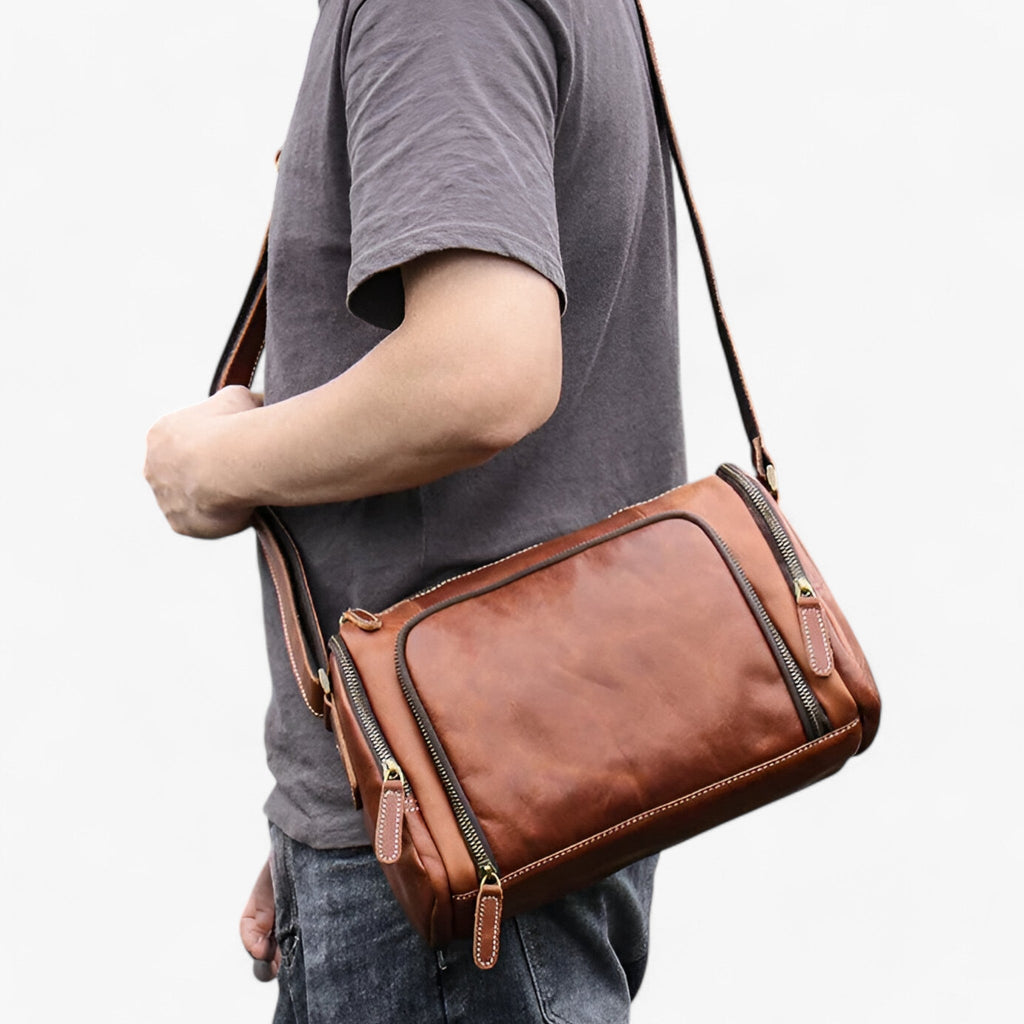 Vintage skuldertaske - multifunktionel