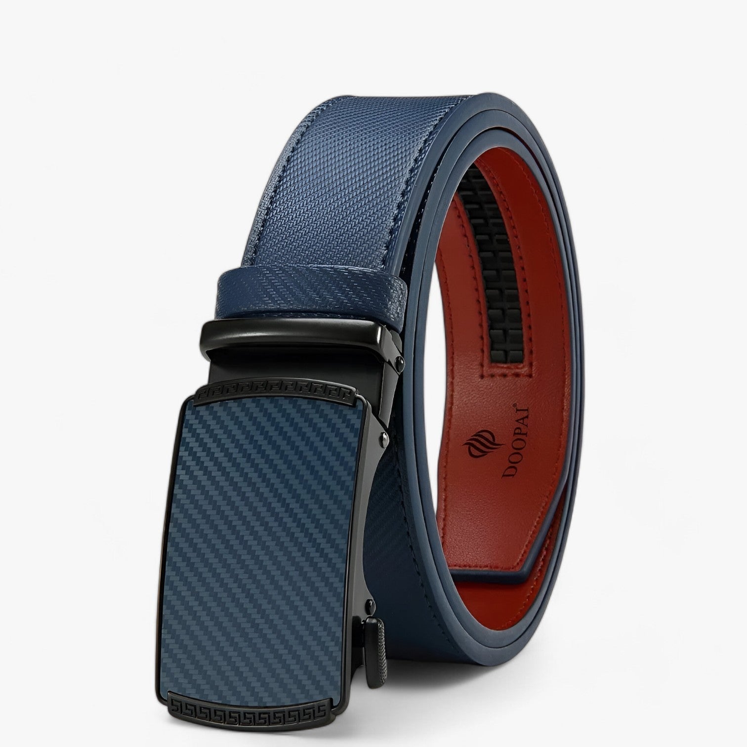Ceinture Homme Automatique en Cuir Véritable Noire avec Boucle Réglable Élégante