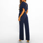 Combinaison Élégante Femme avec Ceinture - Jambe Large