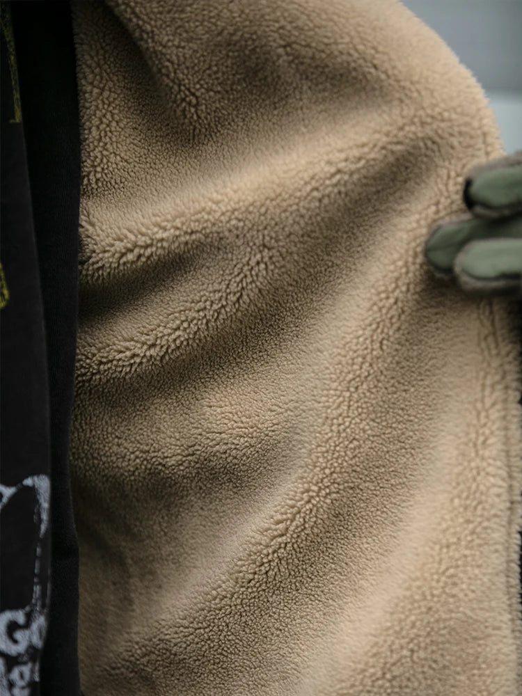 Jackets : Veste Homme Vintage en Polaire Polar Style Streetwear dans de Roselva