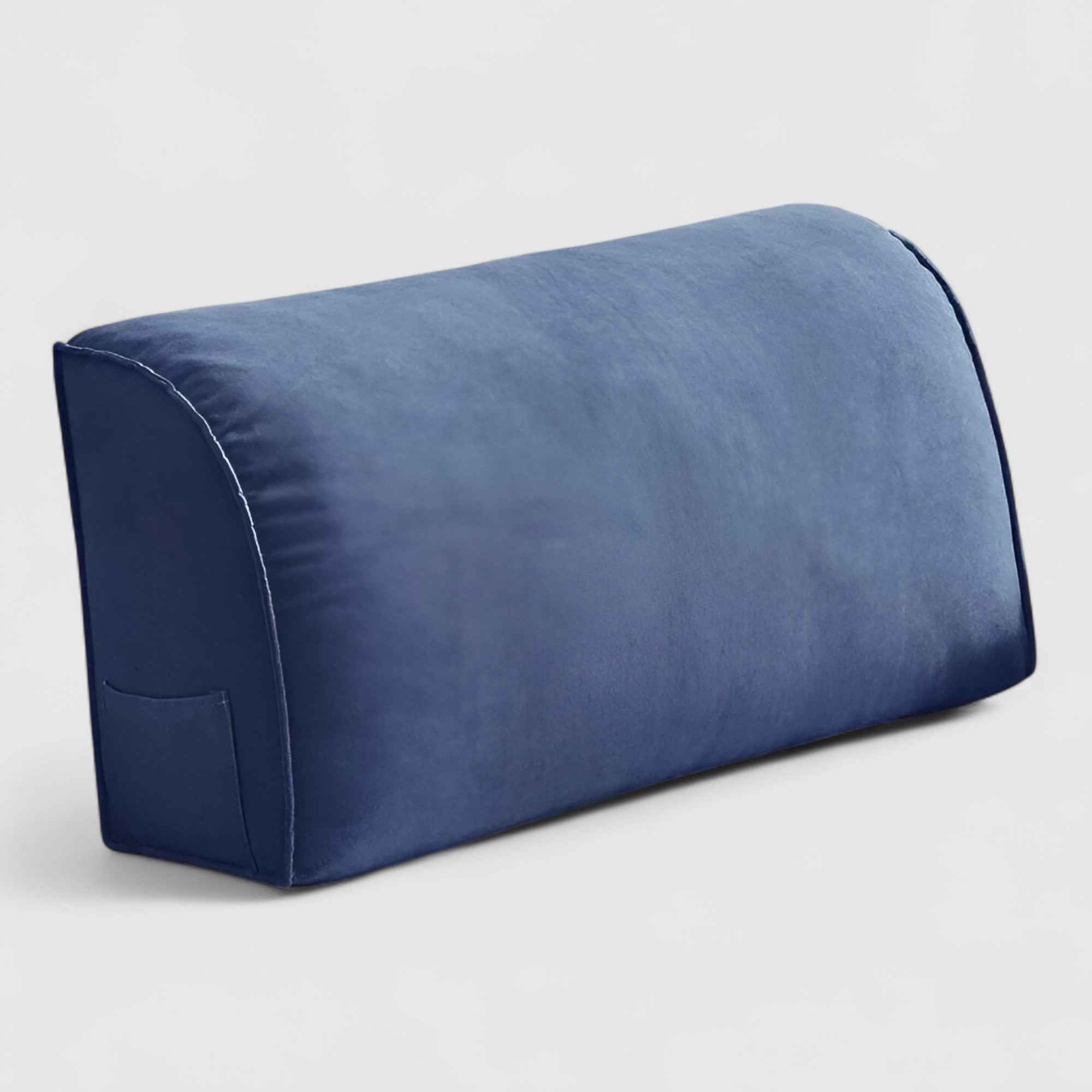 Coussins lombaires : Coussin Lombaire Ergonomique en Polyester Noir pour Soulagement Douleur Dos dans Bleu Foncé de Marche Lino