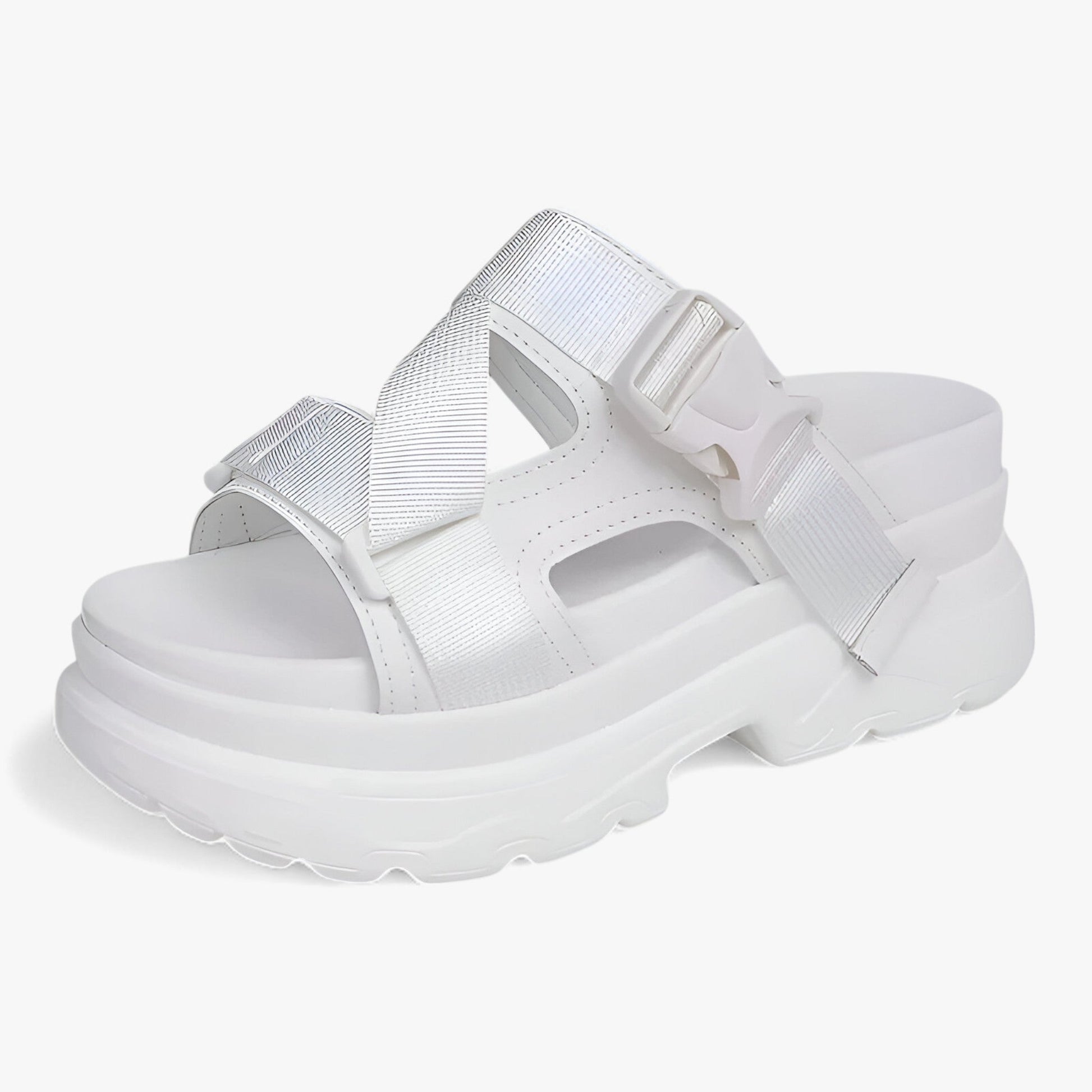 Maica | Sandaler med tykke såler – Komfortable og holdbare - Hvid - women's fashion - {{ product_tags }