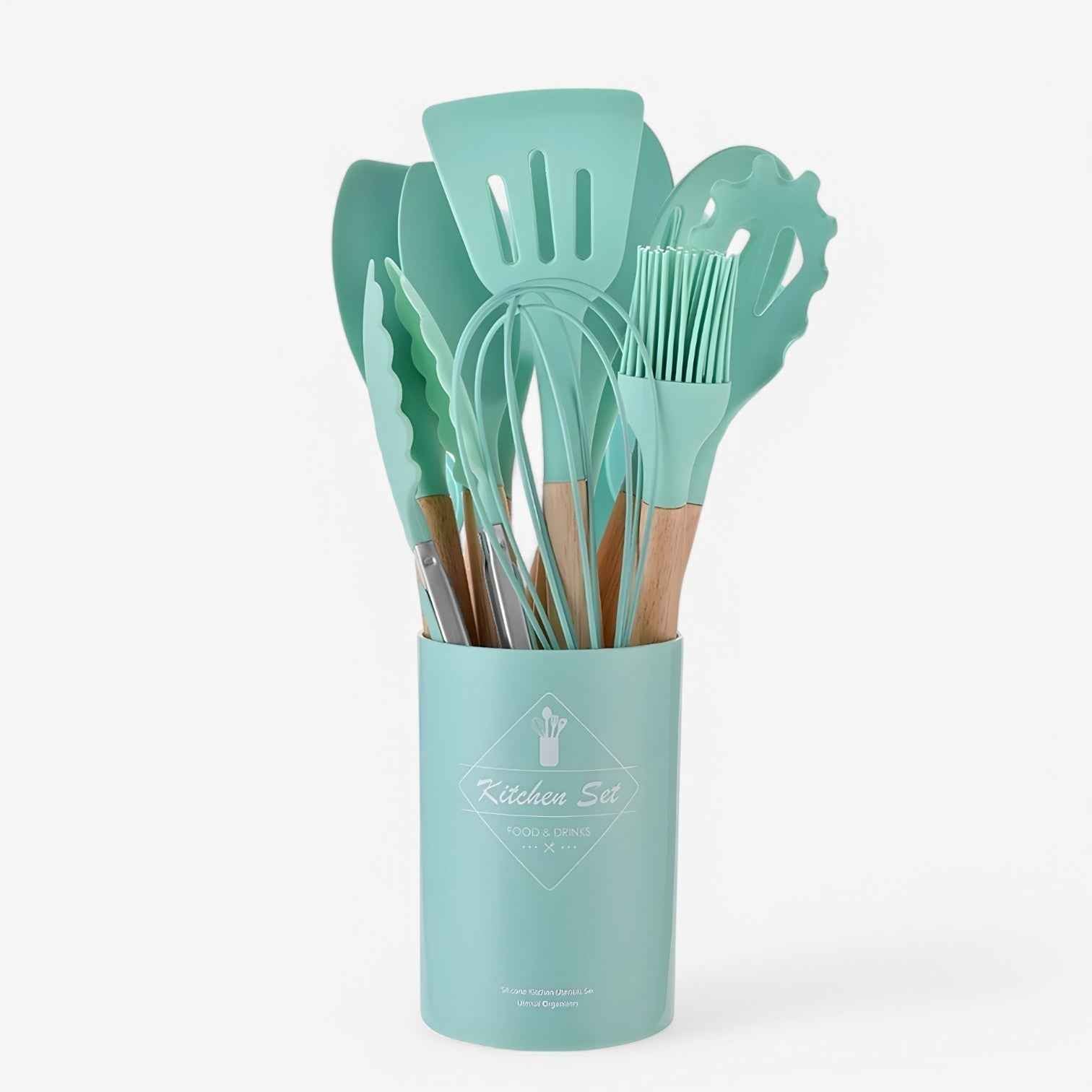 Triana Ustensiles de cuisine en silicone – Résistants à la chaleur, antiadhésifs et durables