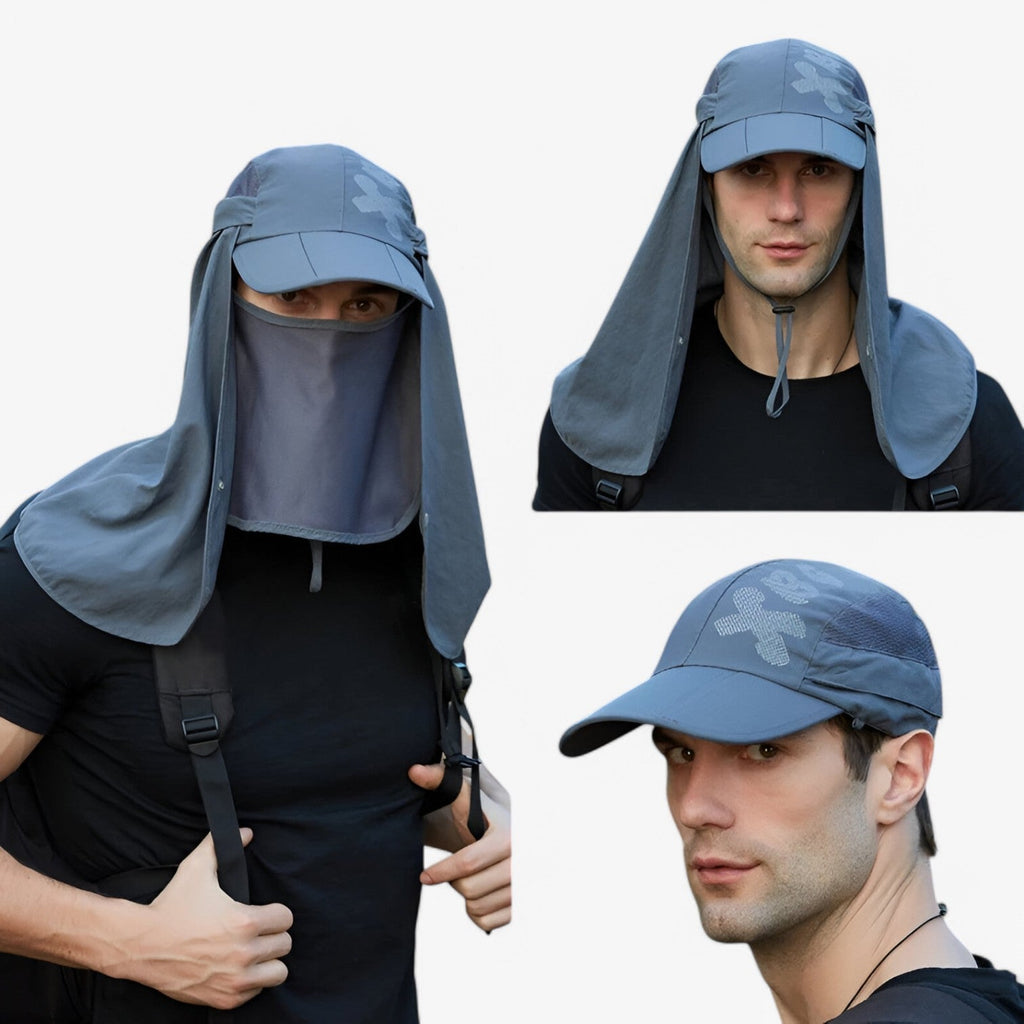 Chapeau d'été homme pliable imperméable UV – Séchage rapide, Protection solaire
