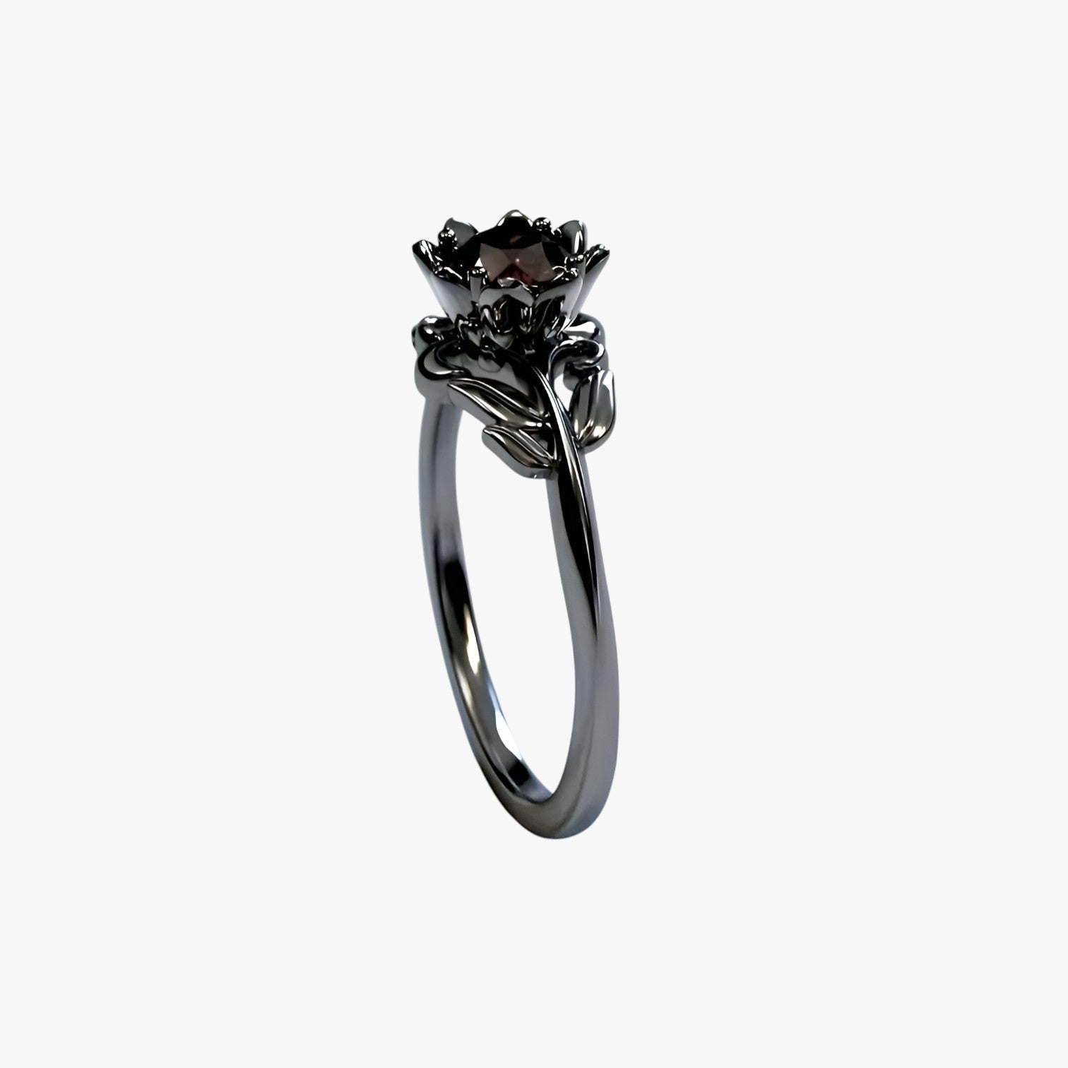 Rosa della Notte - Bague avec pierre rouge pour un look audacieux Homme