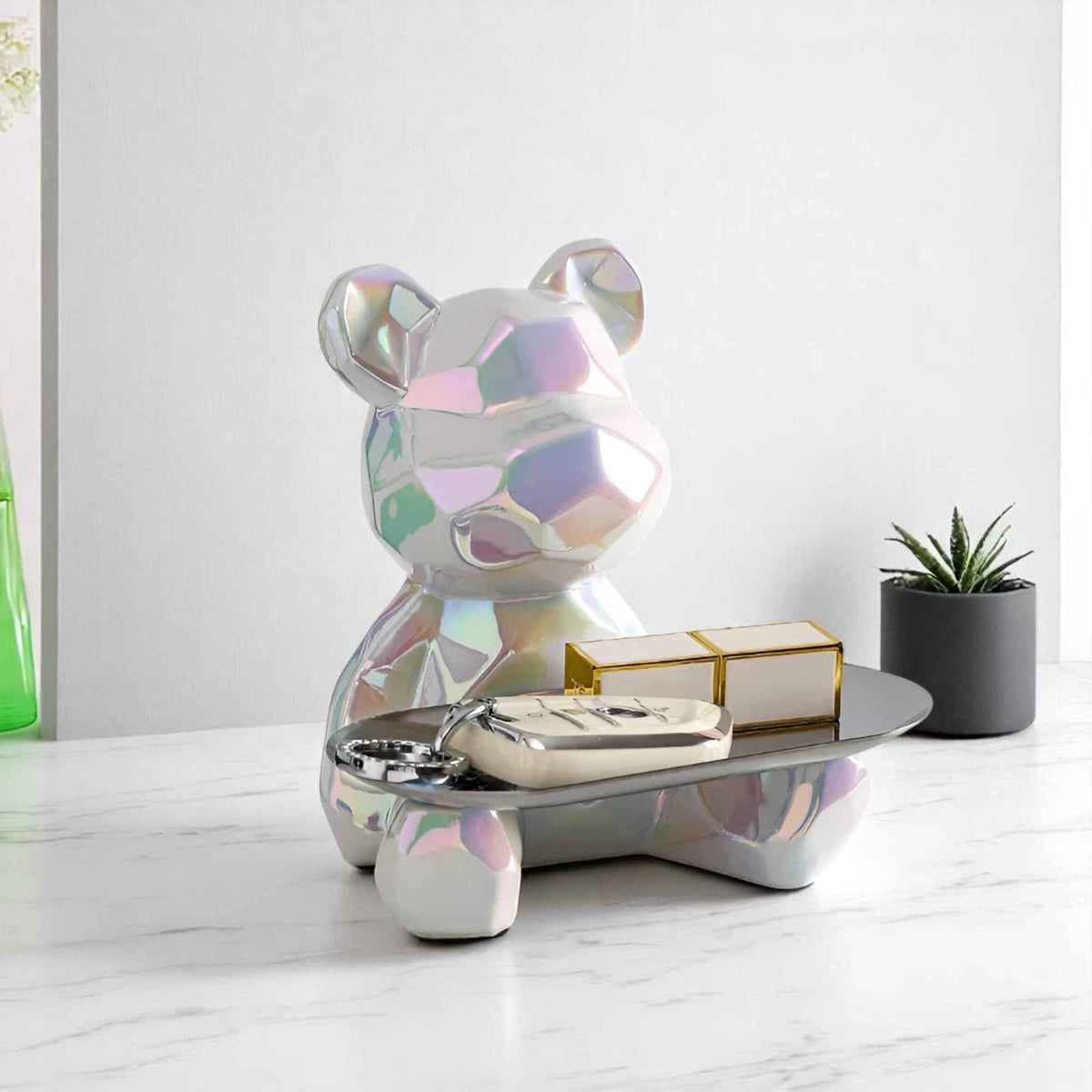 Boîtes décoratives : Objet Déco Céramique Multifonctionnel pour un Style Pratique Métal dans de Marche Lino