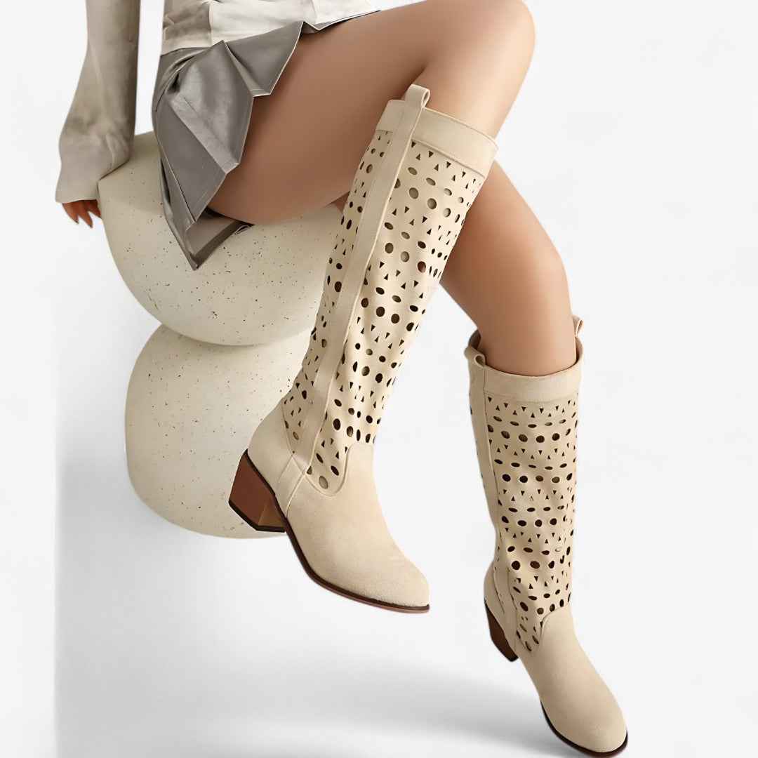 Shoes : Bottes western d'été en faux daim avec talon creux Homme dans de Marche Lino