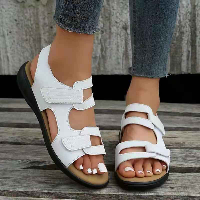 Sandales Orthopédiques Femme Blanc - Sandales d'Été Confortables et Ergonomiques