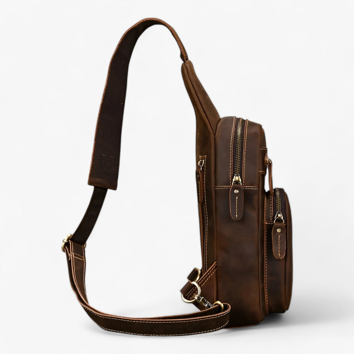 Bags : Sac Satchel Homme Porte-Tablette en Cuir Véritable dans de Roselva
