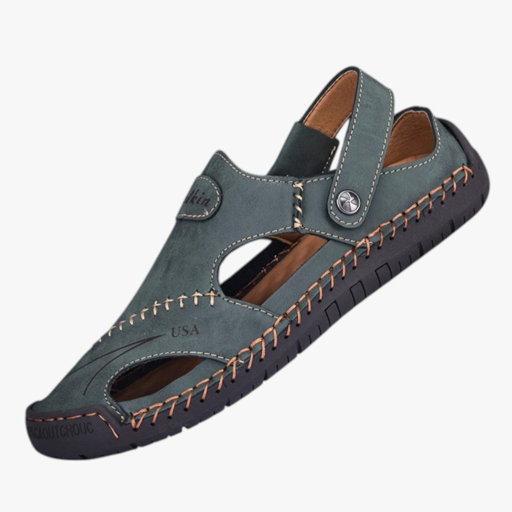 Sandales d'été pour homme - Cuir respirant et semelle antidérapante pour une touche de style
