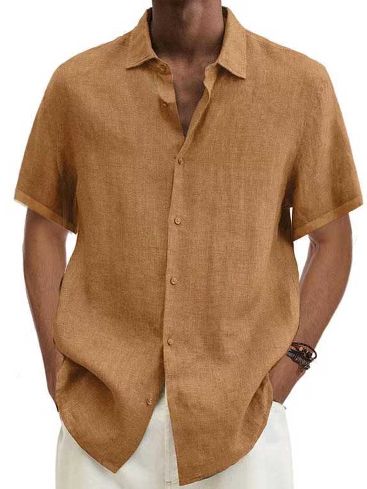Chemise Homme Manches Courtes Casual - Chemise Quotidienne