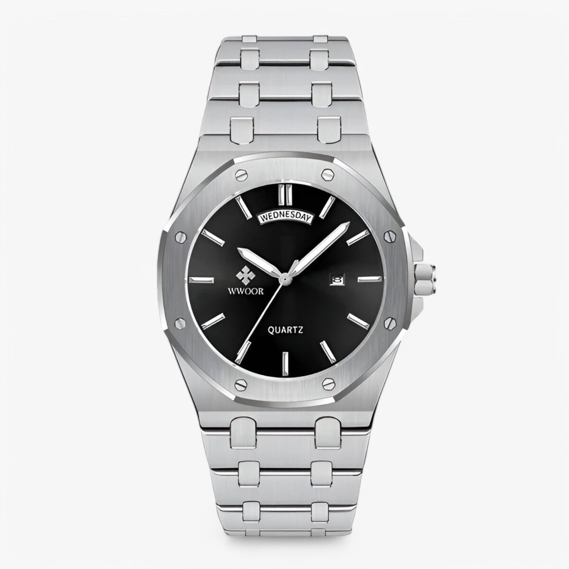 Magnus | Luksus sportsur lavet af rustfrit stål - sort og hvid - watches - {{ product_tags }