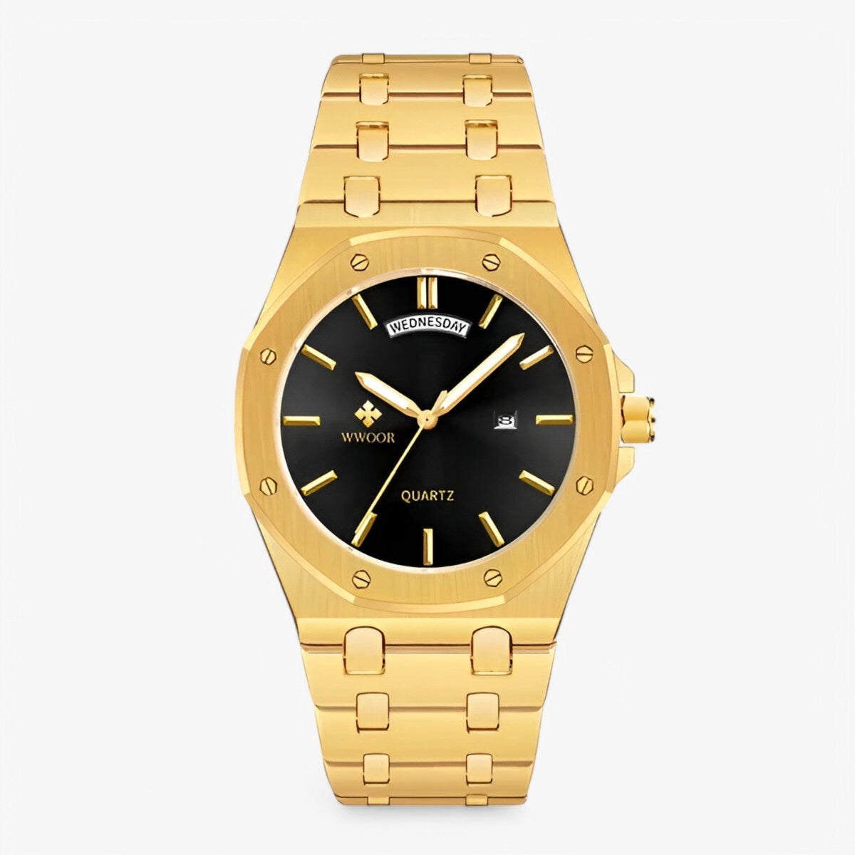 watches : Montre Sportive de Luxe pour Homme - Acier Inoxydable Premium dans noir or de Concept Odense