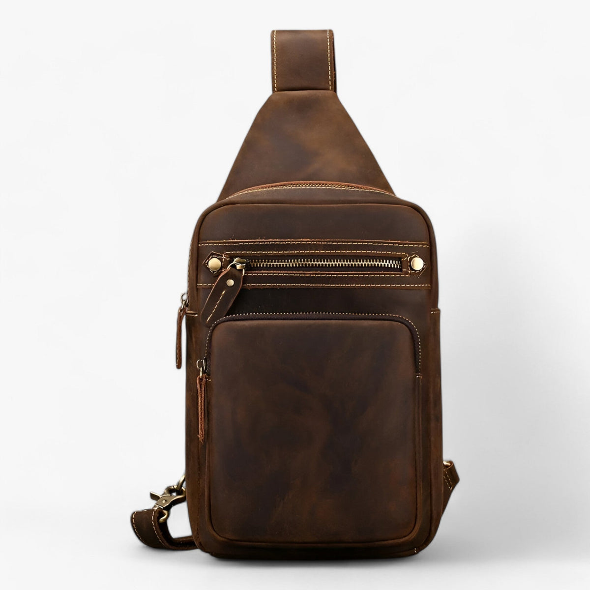 Bags : Sac Satchel Homme Porte-Tablette en Cuir Véritable dans de Roselva