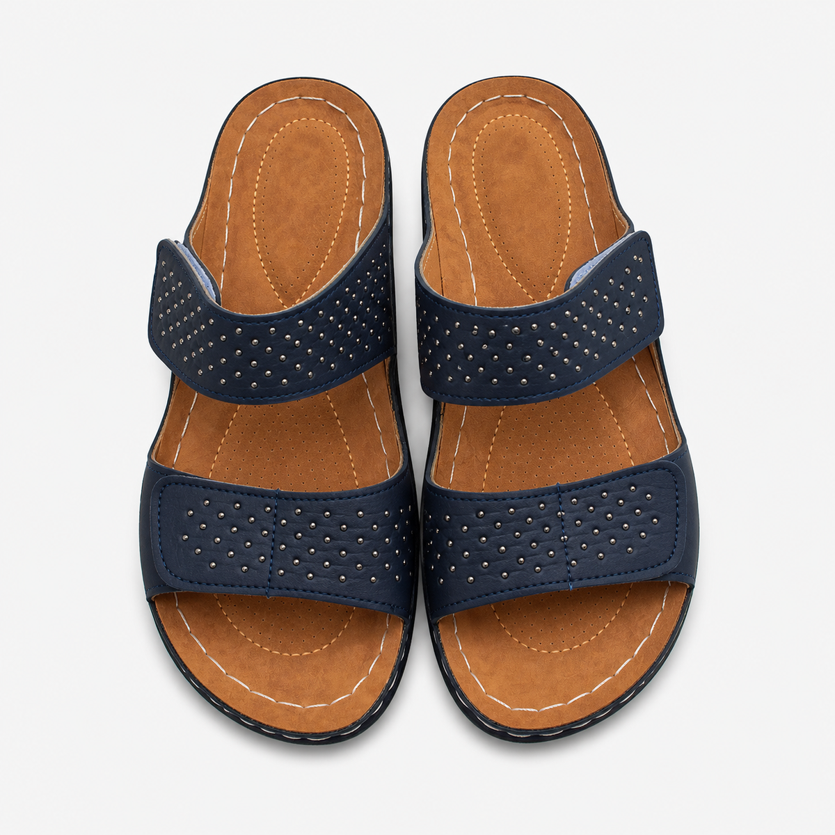Illona | Sandali con zeppa – Comfort e stile combinati - €25 : Sandales compensées - Confort et style combinés Cuir Femme dans de Marche Lino
