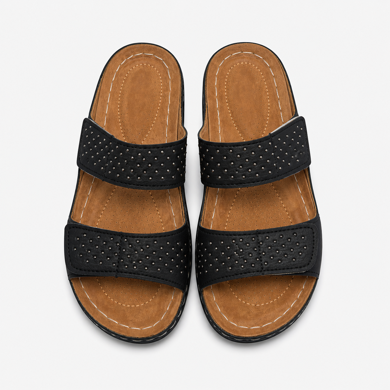 Illona | Sandali con zeppa – Comfort e stile combinati - €25 : Sandales compensées - Confort et style combinés Cuir Femme dans de Marche Lino