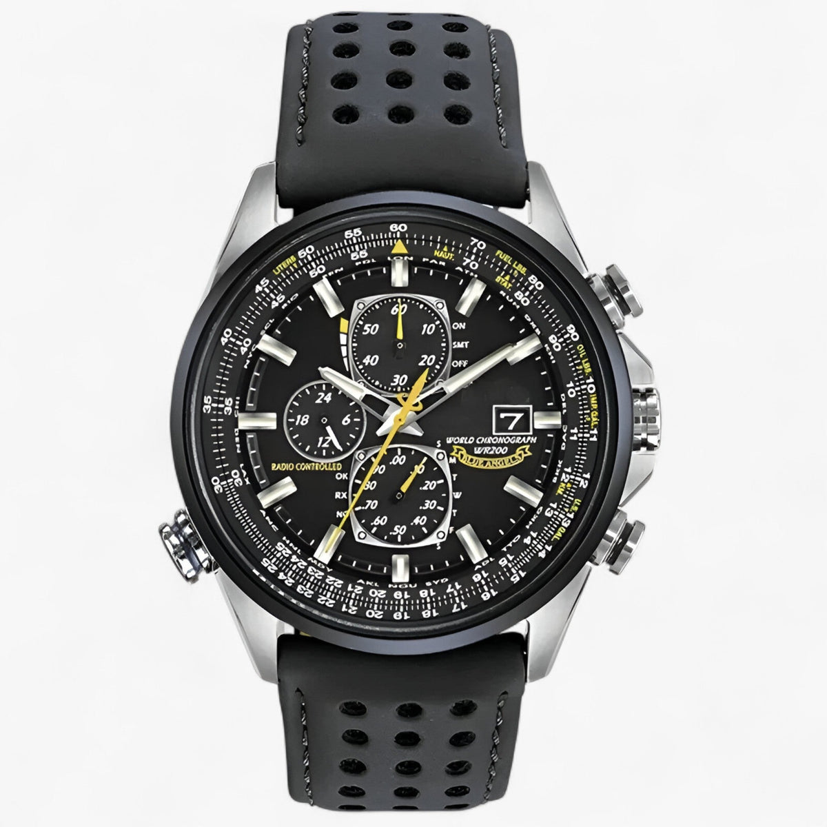 Watch : Montre Chronographe Homme MultiSteel 42mm – Acier Argenté, Cadran Bleu dans de Marche Lino