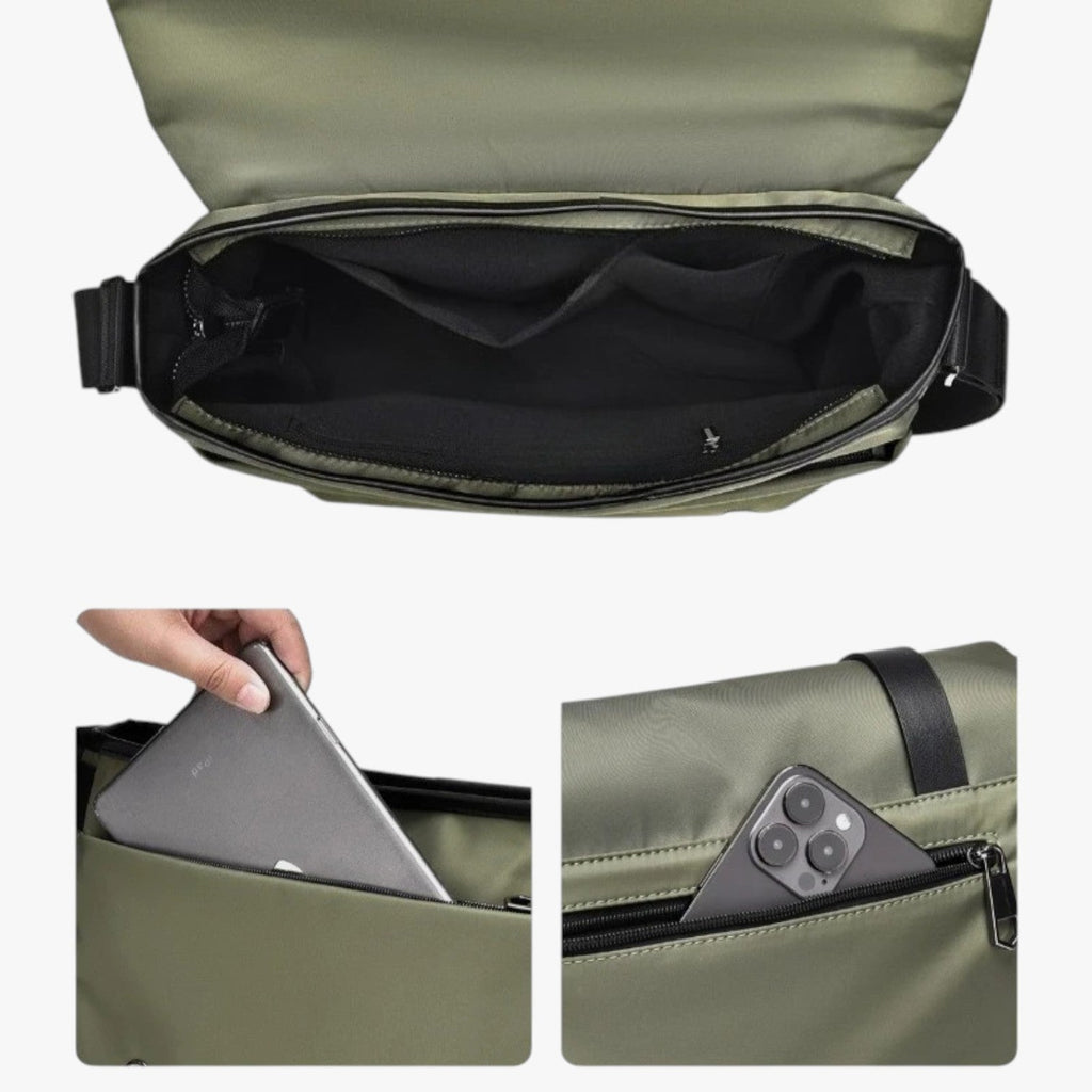 Bags : Sac à Bandoulière Homme Imperméable Léger - Sacoche Monobretelle Sportive Voyage dans de Marche Lino