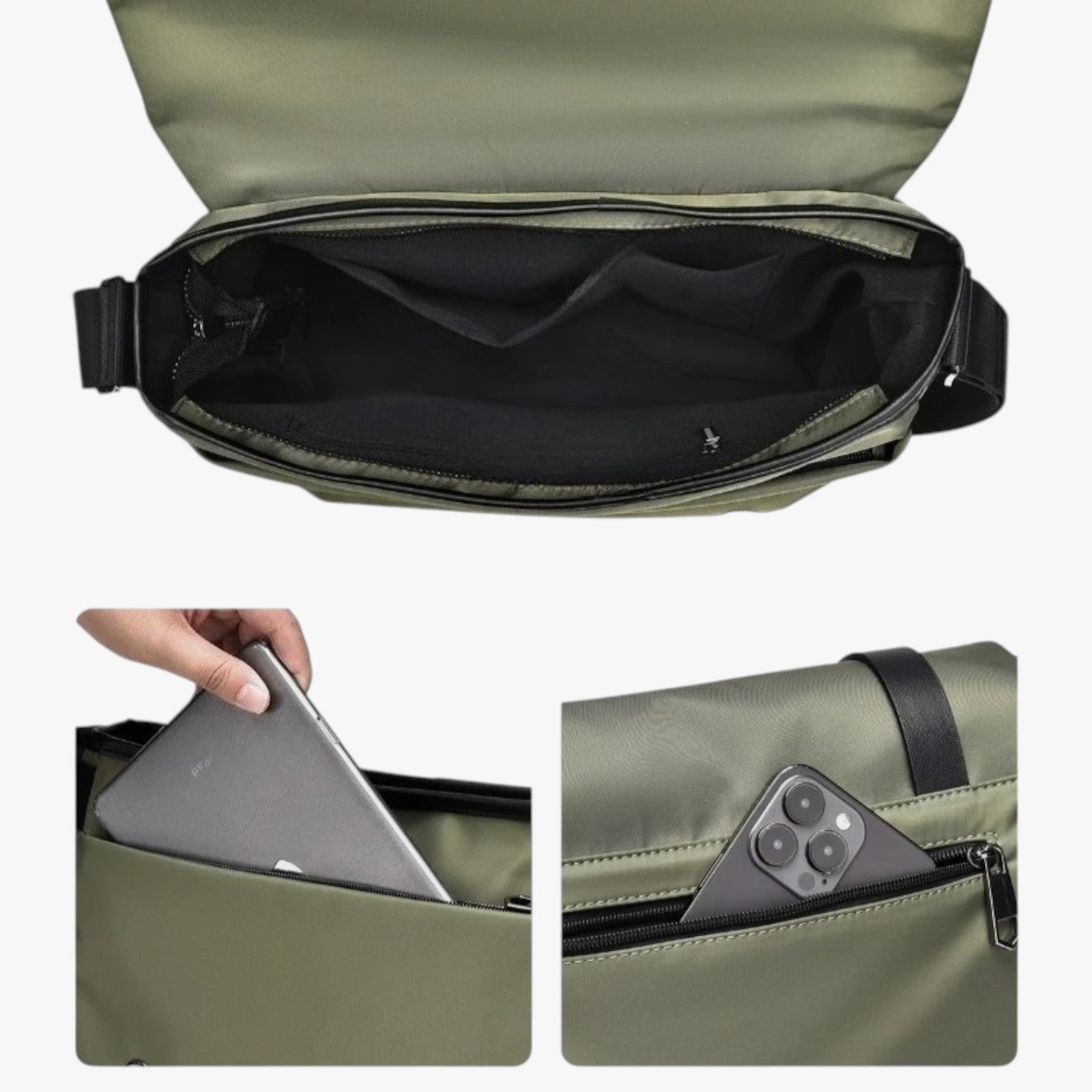 Bags : Sac à Bandoulière Homme Imperméable Léger - Sacoche Monobretelle Sportive Voyage dans de Marche Lino