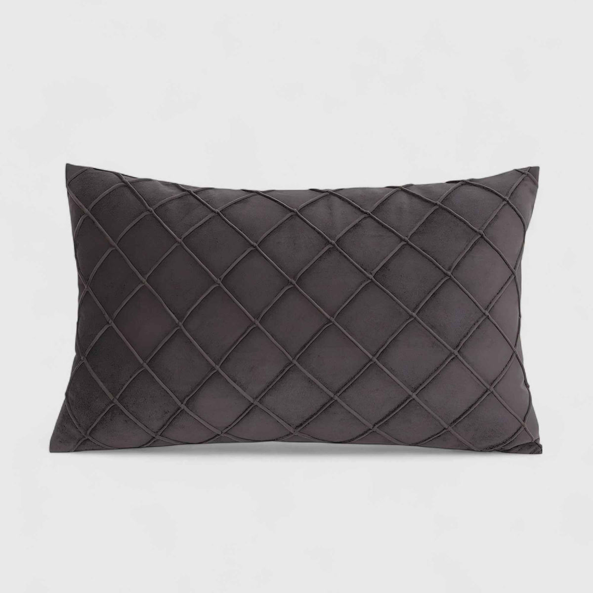 Housses de coussin : Housse de Coussin Grise Scandinave en Polyester dans de Marche Lino