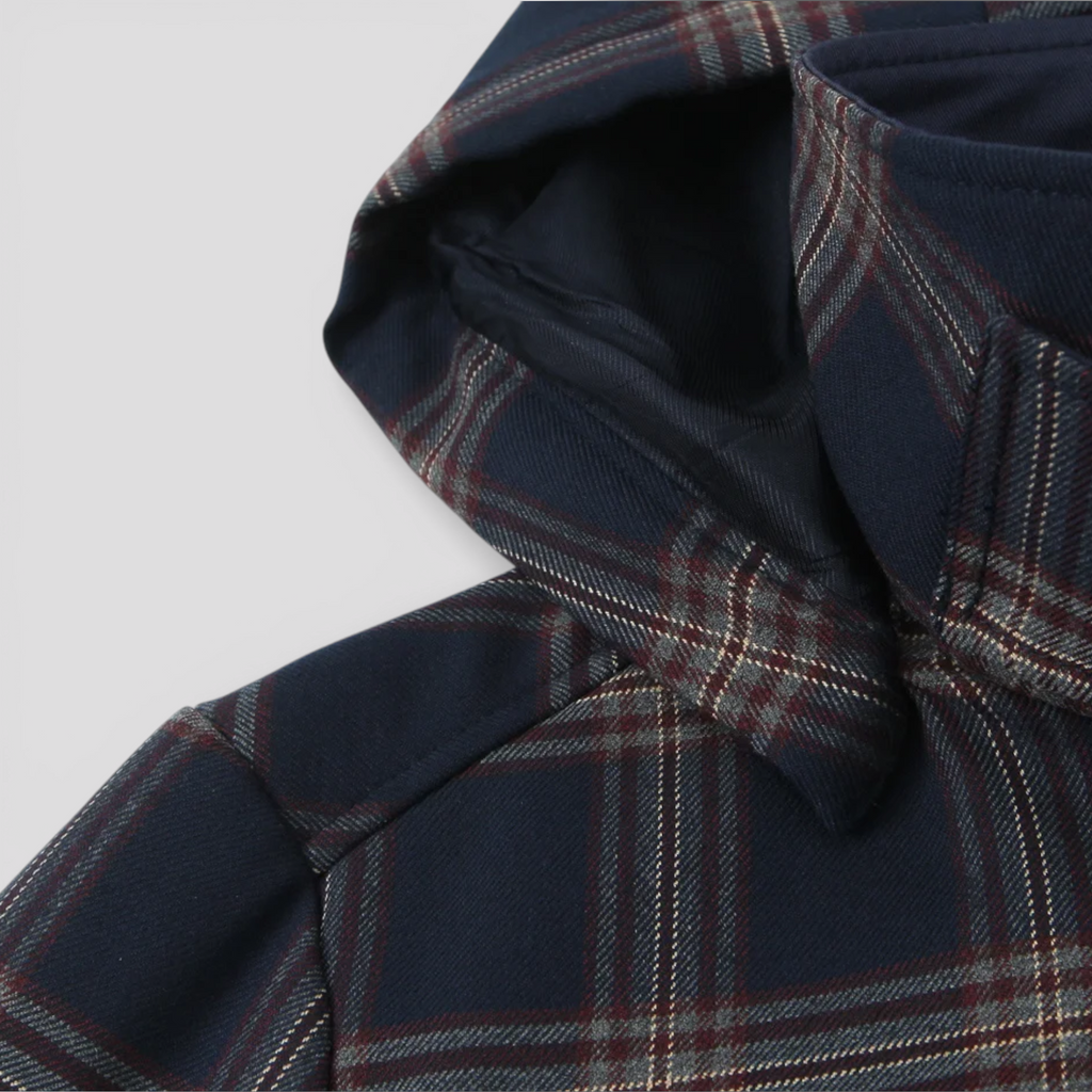 Veste Femme à Carreaux avec Capuche Manteau Vintage Femme