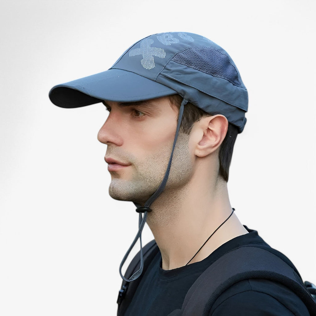Chapeau d'été homme pliable imperméable UV – Séchage rapide, Protection solaire