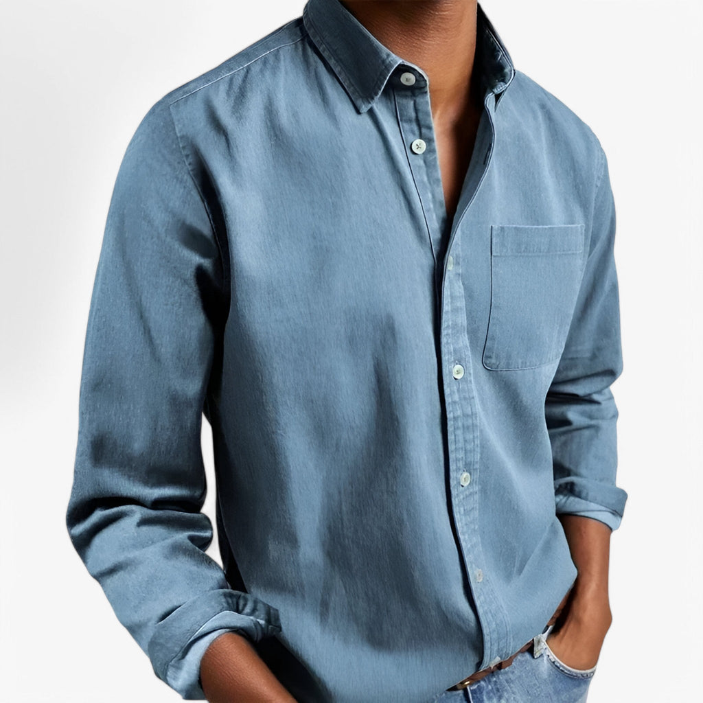 Chemise Cargo Homme Résistante en Coton avec Plusieurs Poches, Manches Longues